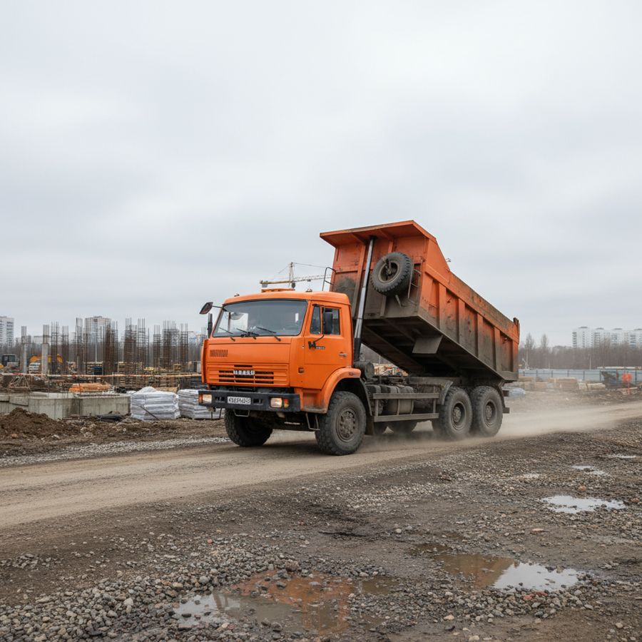 Самосвал, грузоподъёмность 30 т КАМАЗ 6520
